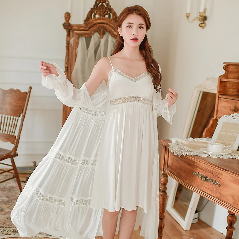 Женская ночная рубашка, халат, Vestido, ночное белье, платье для сна, белье с длинным рукавом, кружевное Ночное платье, пижама, халат для подружки невесты