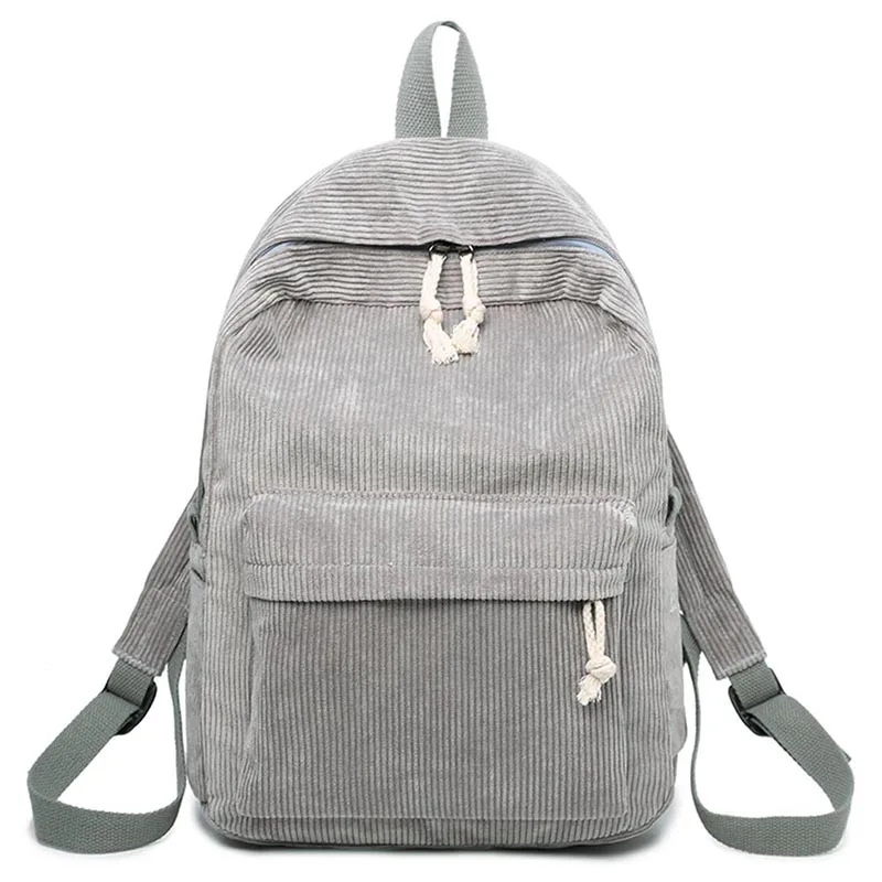 

Women Casual Korean Style Solid Color School Backpack Mochila Mujer Soft Fabric Fashion Backpack For Teenage Girls