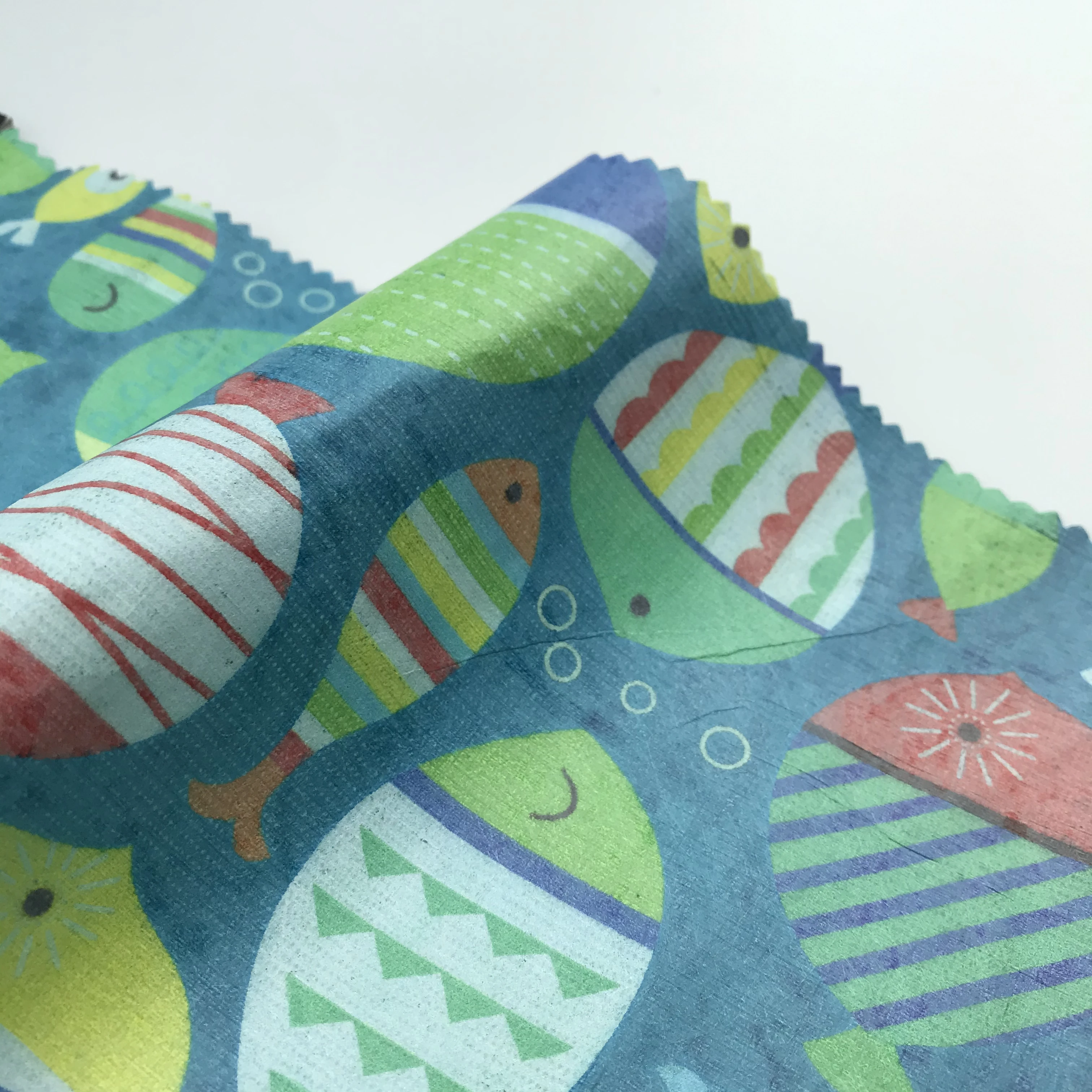

Fish Print ECO-Friendly Breathing Paper Fabric PAPER water-resistant raincoat, garment, Decoration, DIY T20061921