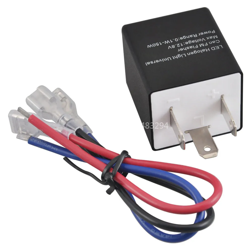 Универсальный 3 контактный регулируемый светодиодный поворотный сигнал 12