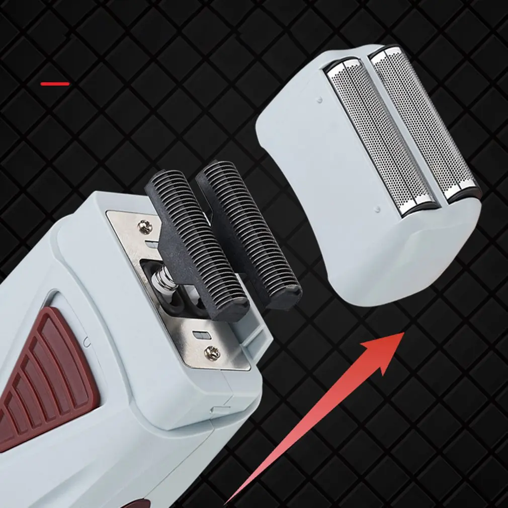 

Bald-Headed Machine Cordless Men Twin Blade Reciprocating Double-Head Razor Rechargeable Electric Shaver Dc Electric Shavers