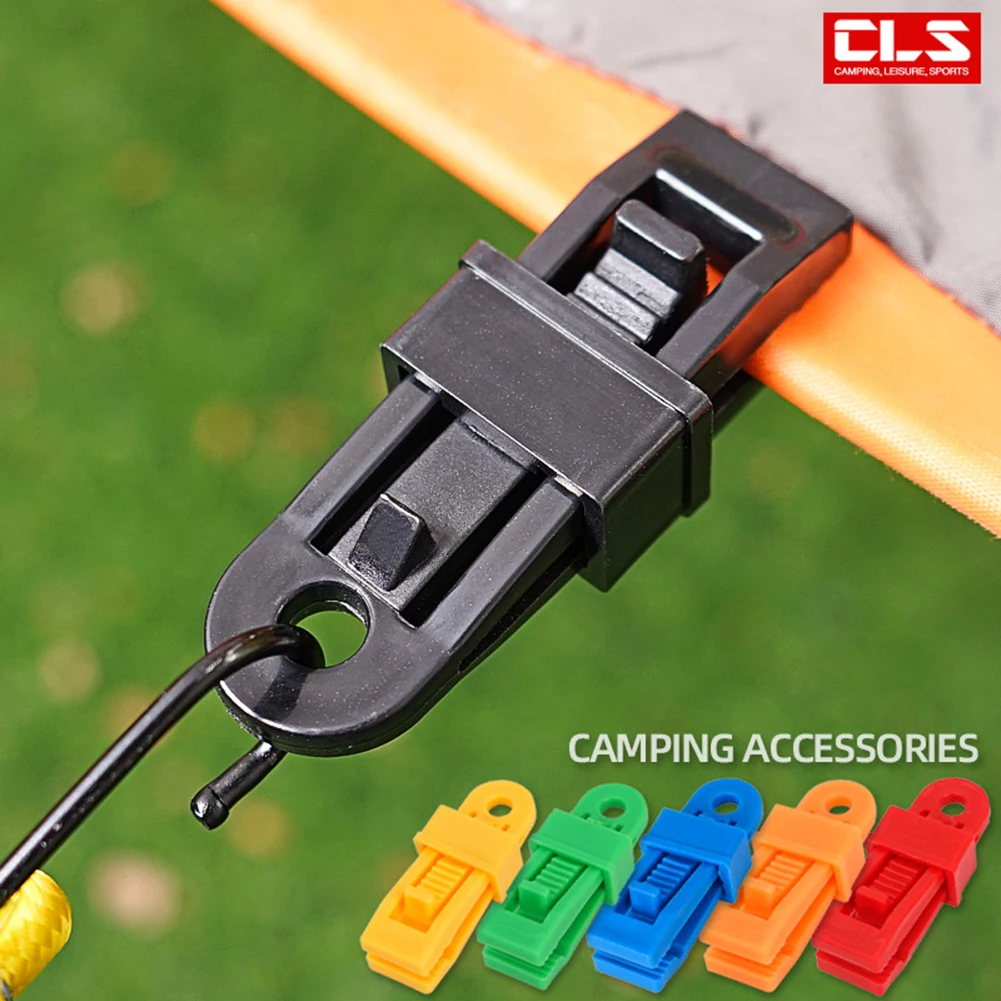 

1/5/10pcs Tent Pull Clip Tarpaulin Clip Awning Hook Canopy Snap Windproof Fixed Buckle For Outdoor Camping Travel Accessories