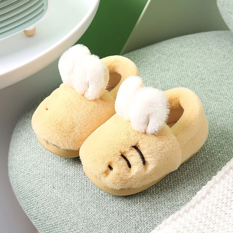 

Kids Shoes for Girl Boy 2020 Winter Home Slippers Children Cartoon Shoes Baby Indoor Soft Bottom Non-Slip Warm Toddler Shoes