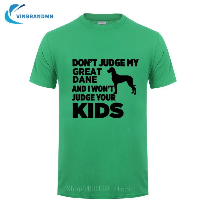 Не суди Мой великий Дейн и я не буду осуждать ваших детей футболка Большой пес