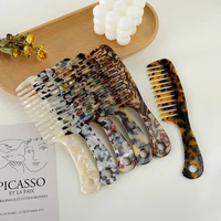 new tortoise wide tooth acetic acid comb hair detangling comb large comb barber detangler comb styling comb for curly hair long