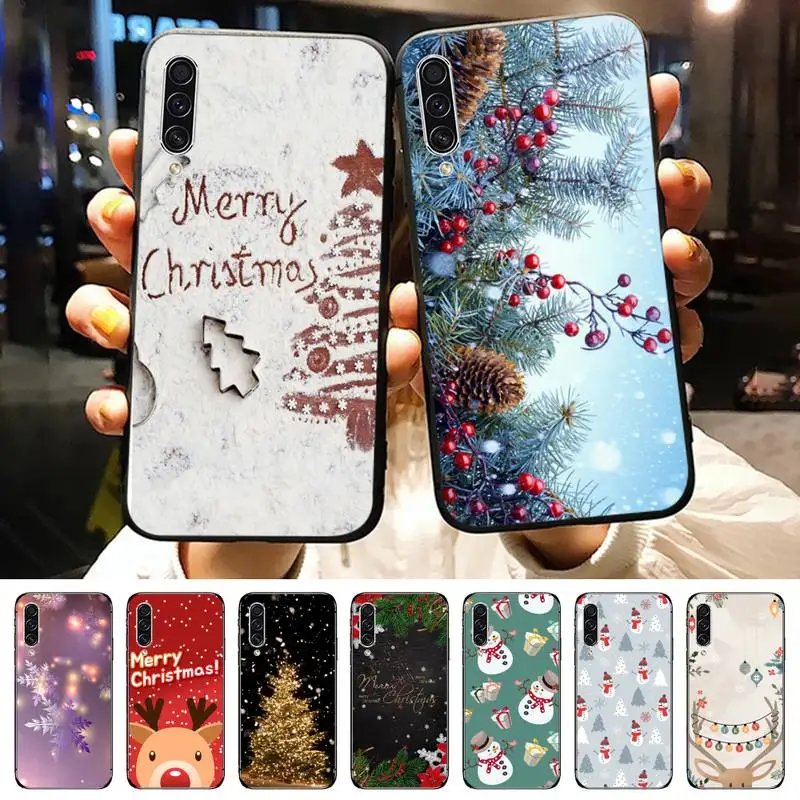 

Cartoon Christma Snow Deer Phone Case For Samsung galaxy A S note 10 7 8 9 20 30 31 40 50 51 70 71 21 s ultra plus