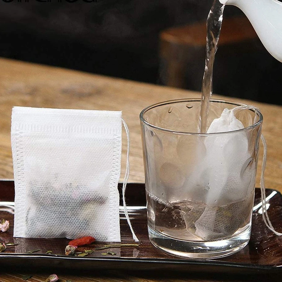 1000/2000 шт Бумага фильтр чайных пакетиков одноразовые чая сварной шов для