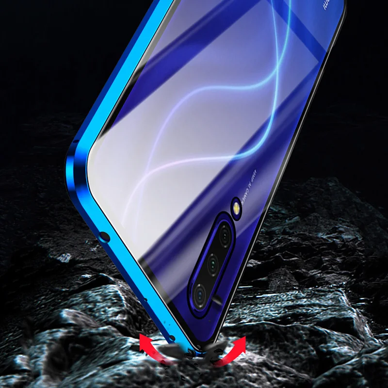 Магнитный металлический чехол для телефона для Xiao mi Red mi Note 7 K20 Pro mi 9 CC9 9T Двусторонняя стеклянная задняя Магнитная Крышка для Red mi Note 7 Чехол