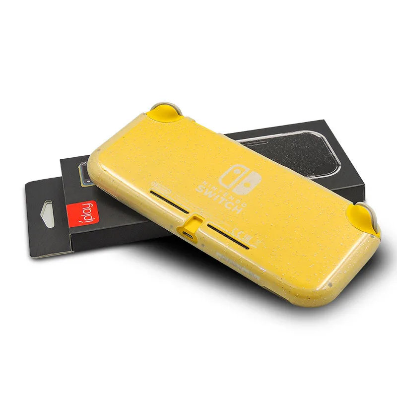 Защитный прозрачный чехол для Nintendo Switch Lite, Crtstal Блестящий сверкающий мягкий, чехол из ТПУ с амортизирующим корпусом, аксессуары NS