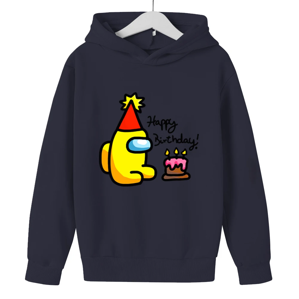 

Children's Hooded Cotton Sweatshirt New 2021 Spring Autumn Winter Boy Girl Top Loose Cartoon Among Us Game Print Fashion Hoodies