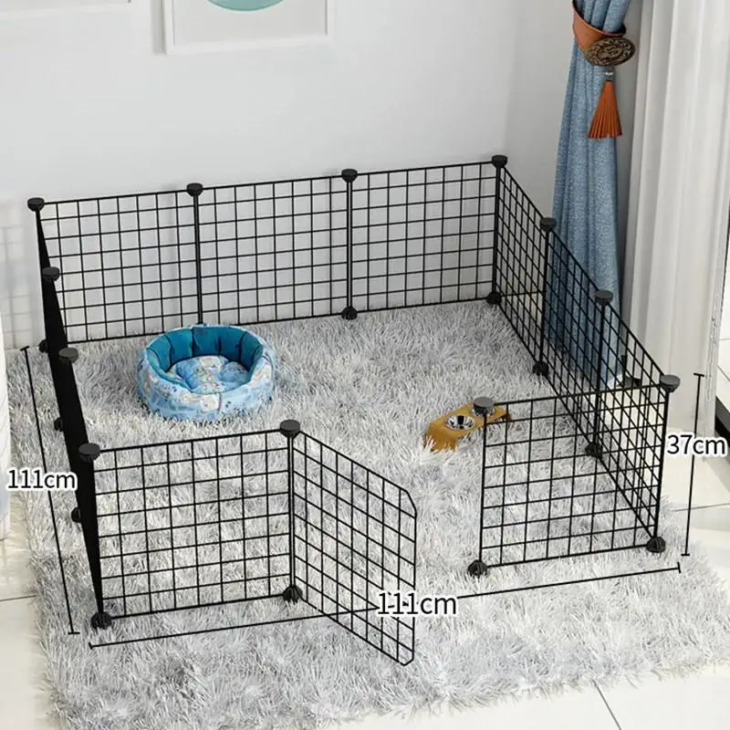 

Foldable Pet Playpen Crate Iron Fence Puppy Kennel House Exercise Training Puppy Kitten Space Dog Gate Supplies For Dogs Rabbit