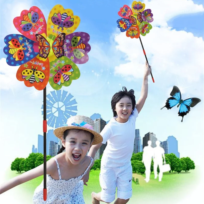 3D Бабочка броши в виде бабочек насекомых мельница ветра вертушка дома шланг для