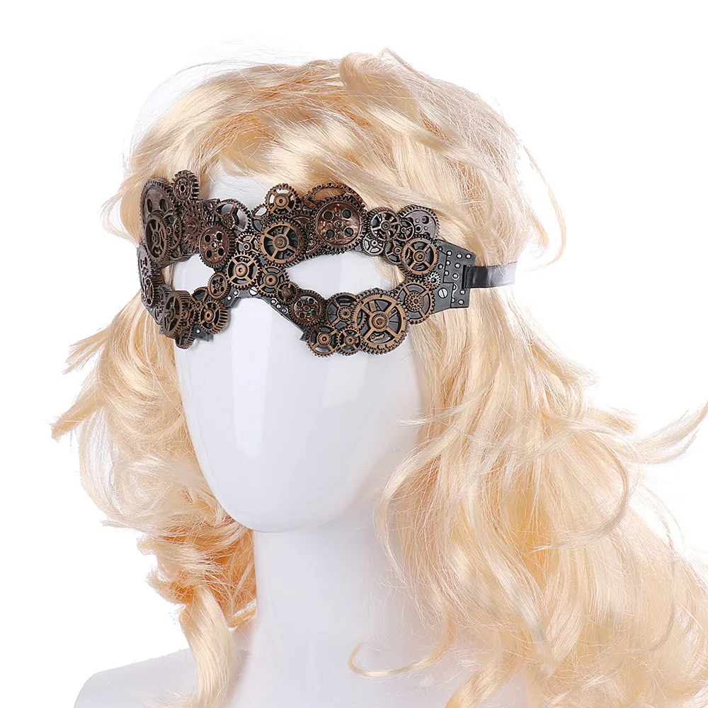Взрослая винтажная Маскарадная маска в стиле стимпанк Готическая оправа для
