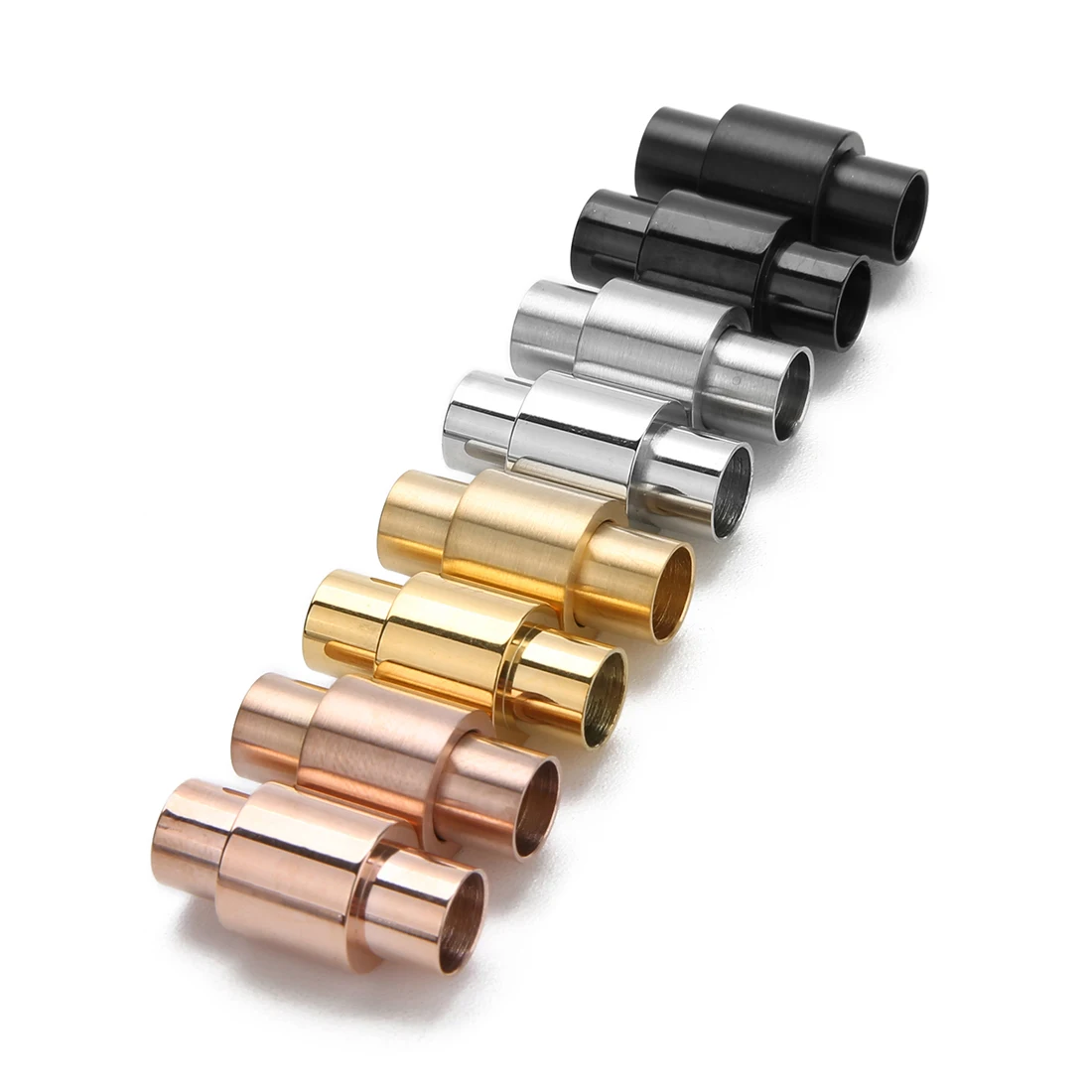 

Прочные круглые магнитные застежки, 2 шт./лот 10x20 мм, нержавеющая сталь, подходит для отверстия 6 мм, кожаный шнур, браслет, сделай сам, застежк...