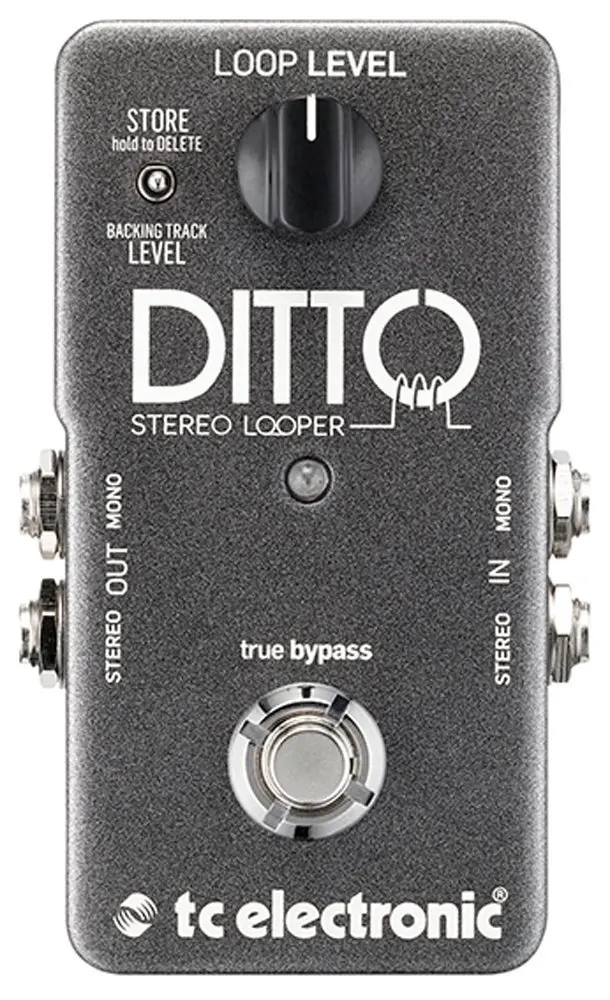 TC Electronic Ditto Stereo Looper педаль петлителя с стерео входом/выходом опцией подложки и