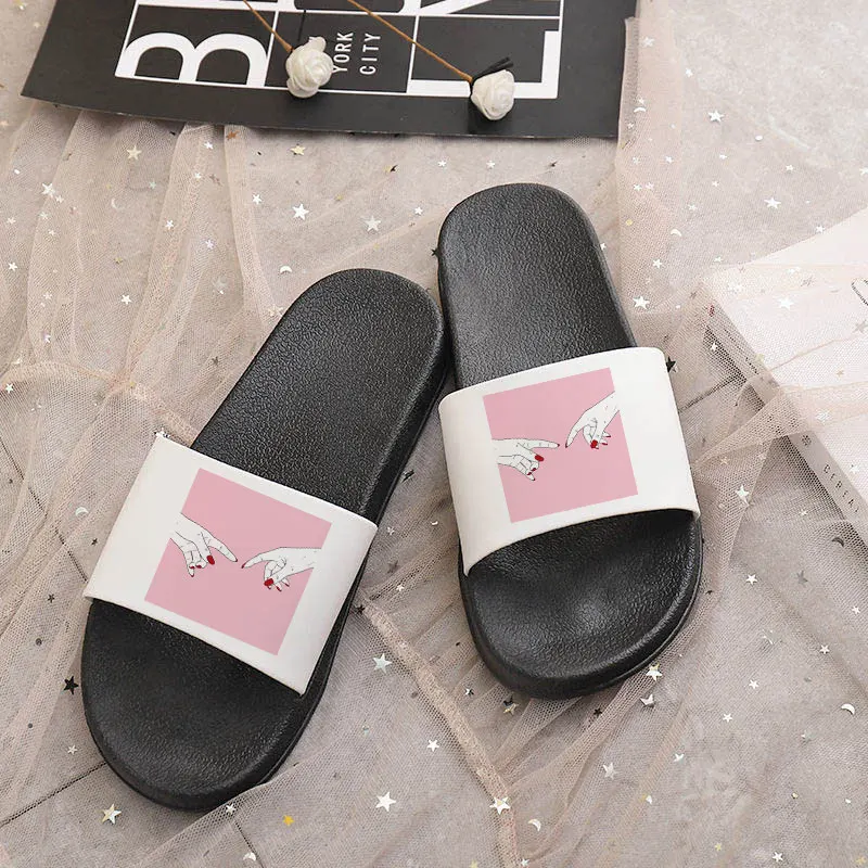 

Fashion Slippers Women Shoes Summer Non-slip filp flops Bathroom Beach Slides Lovers Indoor Sandals Home Slippers Ladies Shoes
