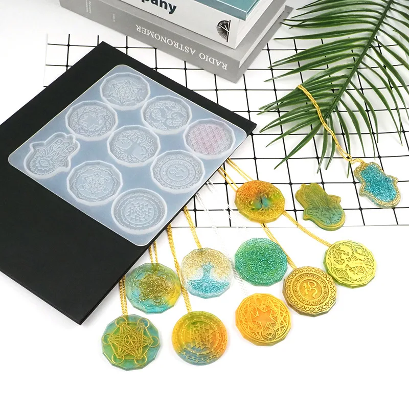 Сделай сам с украшением в виде кристаллов эпоксидная смола форма кулон цветок