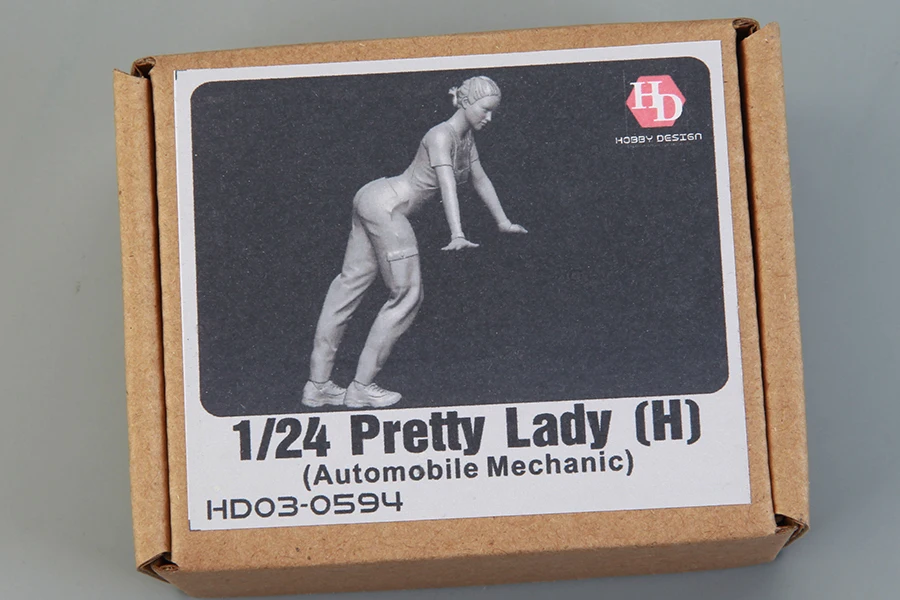 

1/24 Resin Retrofit For Car Models Hobbydesign HD03-0594 Pretty Lady (H)(Automobile Mechanic) Model Car Scene Figure