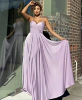 candy color wedding bridesmaid dress sweetheart spaghetti straps court train floor length evening party robe gown tailor made
