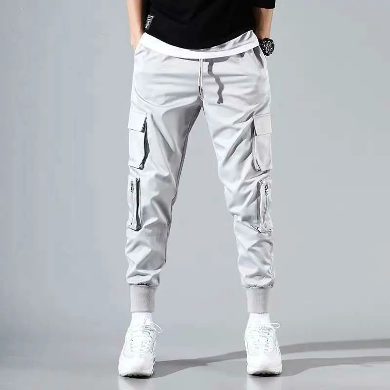 

Xfhh Cargo Pants Men 2021 Mens Streetwear Joogers Pants Black Sweatpant Male Hiphop Autumn Pockets Trousers Overalls
