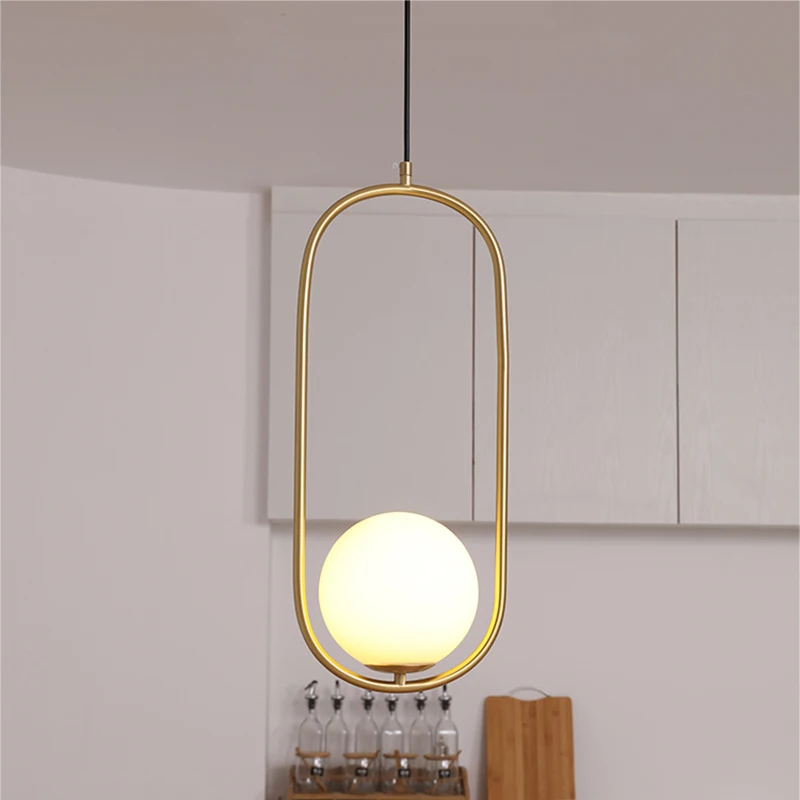 

Стеклянный шар подвесной светильник золотой подвесной светильник Одиночный подвесной светильник Лофт скандинавский светильник для спальни кухня светильник для прихожей Коридор Свет s