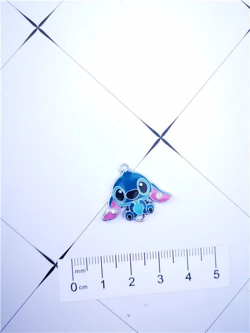 10 шт. ожерелье из мультика цепочка для ключей эмалированные бусины металлическая