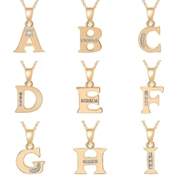 1 english letters fashion lucky monogram necklace 26 alphabet initial sign mother friend family name gift necklace jewelry