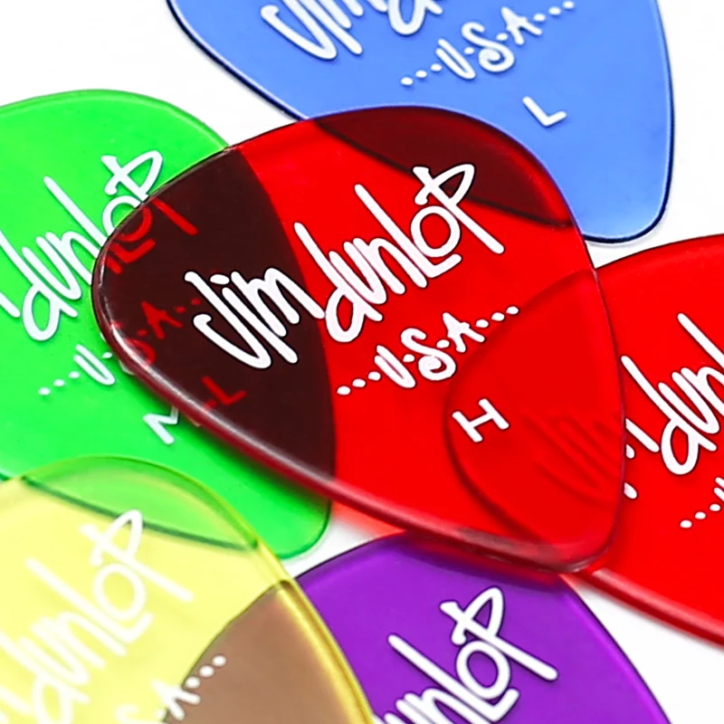 dunlop gitarre pick gele lebendige transluzenten plektrum vermittler bass vermittler akustische elektrische zubehör klassische gitarre picks free