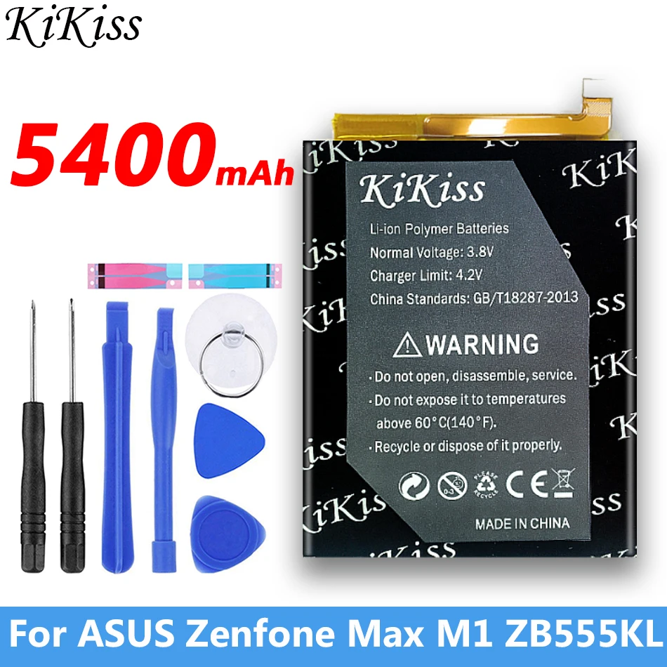 

5400mAh kikiss battery C11P1707 phone battery for Asus Zenfone Max M1 ZB555KL X00PD
