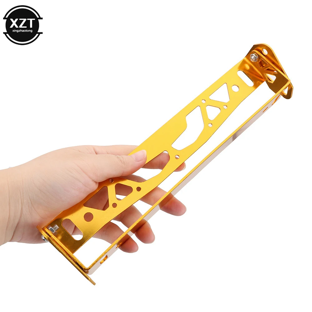 Рамка для автомобильного номерного знака универсальная алюминиевая Power Racing JDM