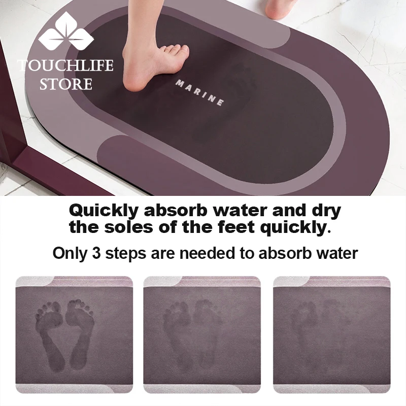napa skin super absorbent bathroom mat quick drying bath carpet modern non slip entrance door mat home oil proof kitchen mat free global shipping