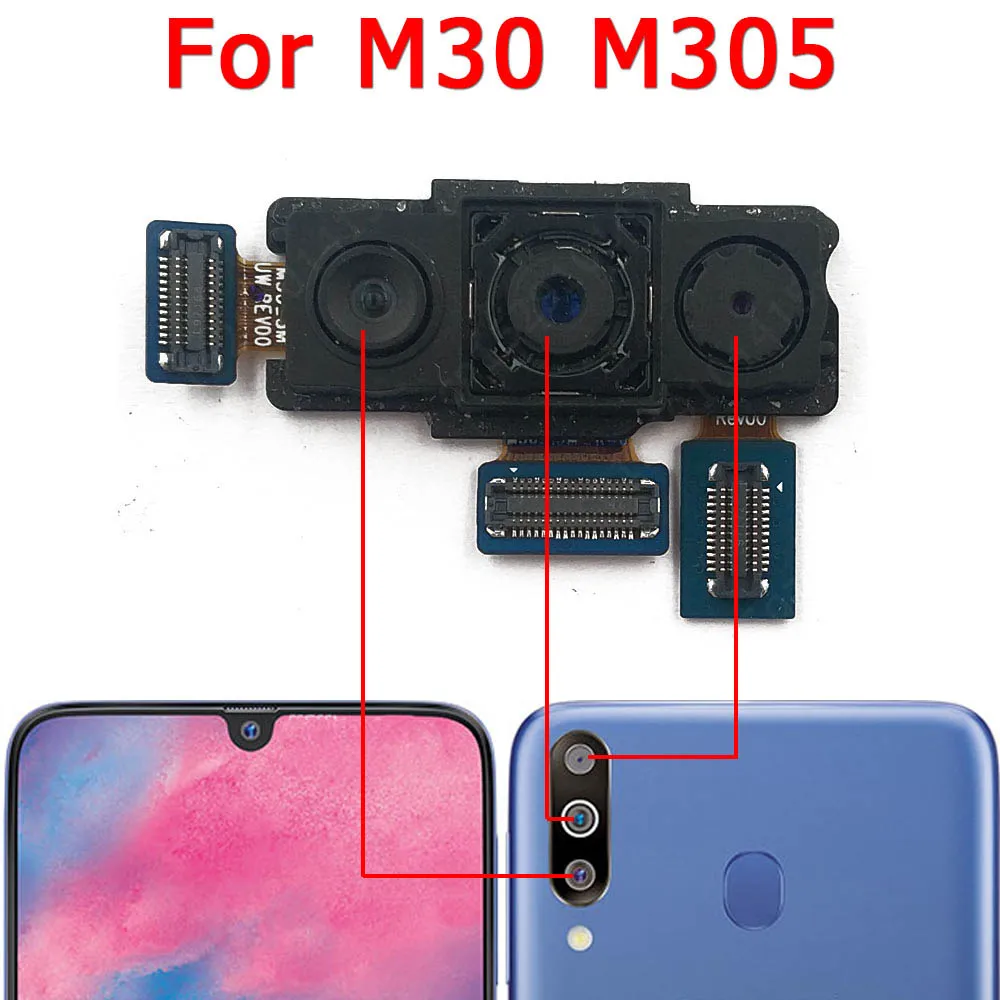 Модуль камеры для Samsung Galaxy M30 M305 запасные части фронтальной и основной заднего