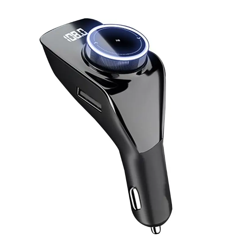 

Auto MP3 Music Player FM Transmitter Car Bluetooth-compatible Charger Support