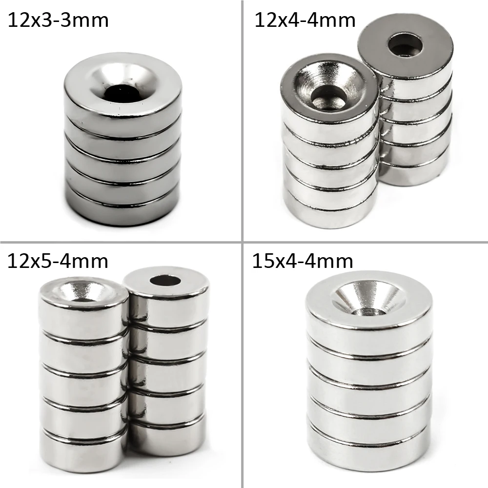Small Countersunk Round NdFeB Neodymium Magnet Powerful Rare Earth Permanent Fridge Magnets for DIY