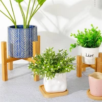 free standing planter pot wood rack strong bonsai holder trays flower pot