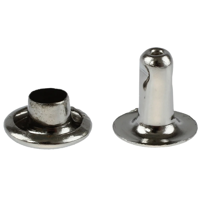 Круглые Железные заклепки 6 мм 100 комплектов быстрые для заклепок украшения