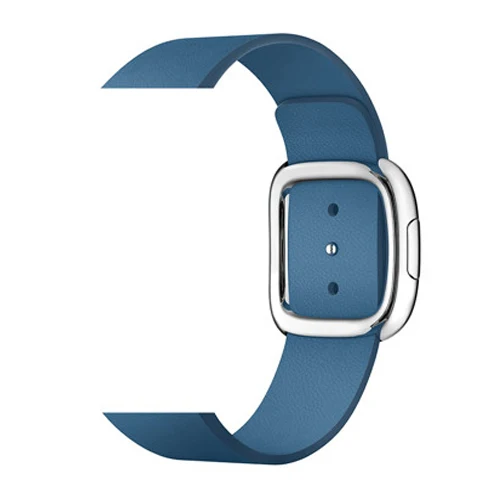 11-Cape Cod Blue Ремешок для apple watch 42 мм 38 мм 44 мм 40 мм correa iwatch band 5 4 3 современный кожаный браслет с пряжкой аксессуары для apple watch 4 - Цвет ремешка: 11-Cape Cod Blue
