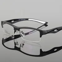 New Men Women Sport TR90 Frame Glasses Half Eyeglasses Frames Light Weight Prescription Eyewear Optical Glasses Frame Hot Oculos