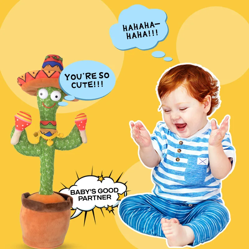 

Dancing Cactus Toy Electronic Shake Dancing Toy With The Dong Plush Cute Dancing Cactus Early Childhood Education Toy dropship