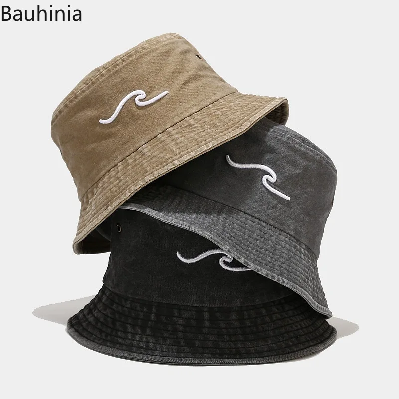 

Bauhinia Foldable Cotton Bucket Hats Unisex Fashion Bob Caps Hip Hop Gorros Men Women Panama Fisherman Hat