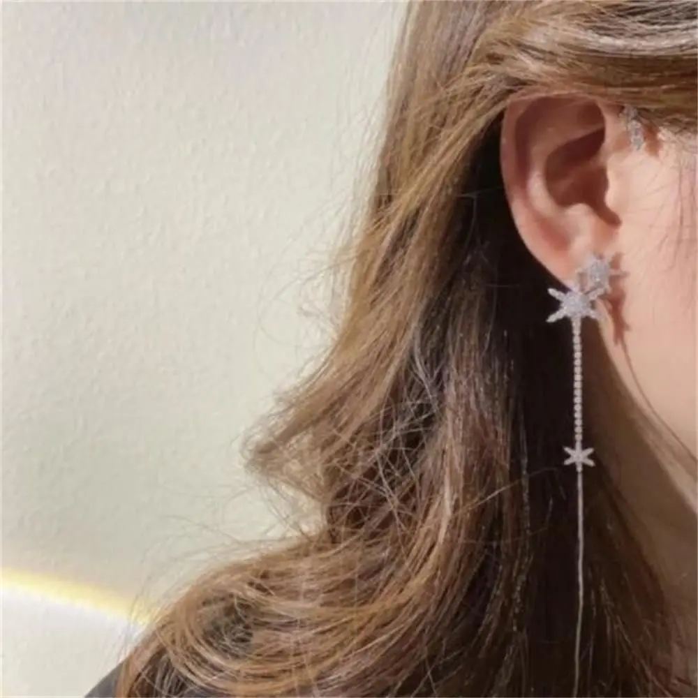 

Новинка для женщин и мужчин ювелирные изделия без проколов пирсинг для пупка серьги Снежинка Ушная повязка Стразы ушные манжеты