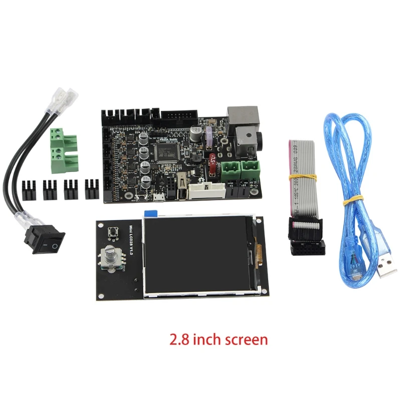 

Clone Prusa Buddy Control Board Integrated TMC2209 Driver+Mini LCD28 Screen Part 85DD