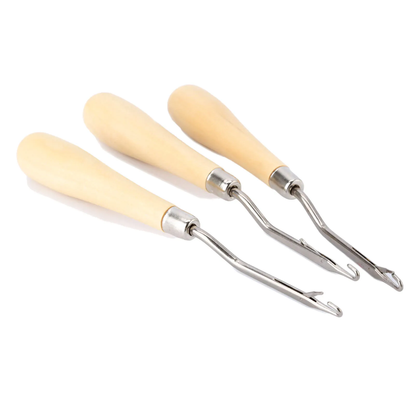 1 шт. деревянная ручка защелка крючок вплетаемые волосы иглы парики Вязание