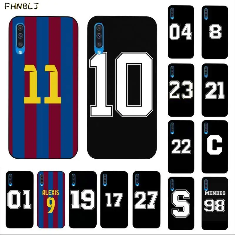 Чехол FHNBLJ с надписью и номером на удачу для Samsung A10 20s 71 51 10 s 20 30 40 50 70 A30s|Бамперы| |
