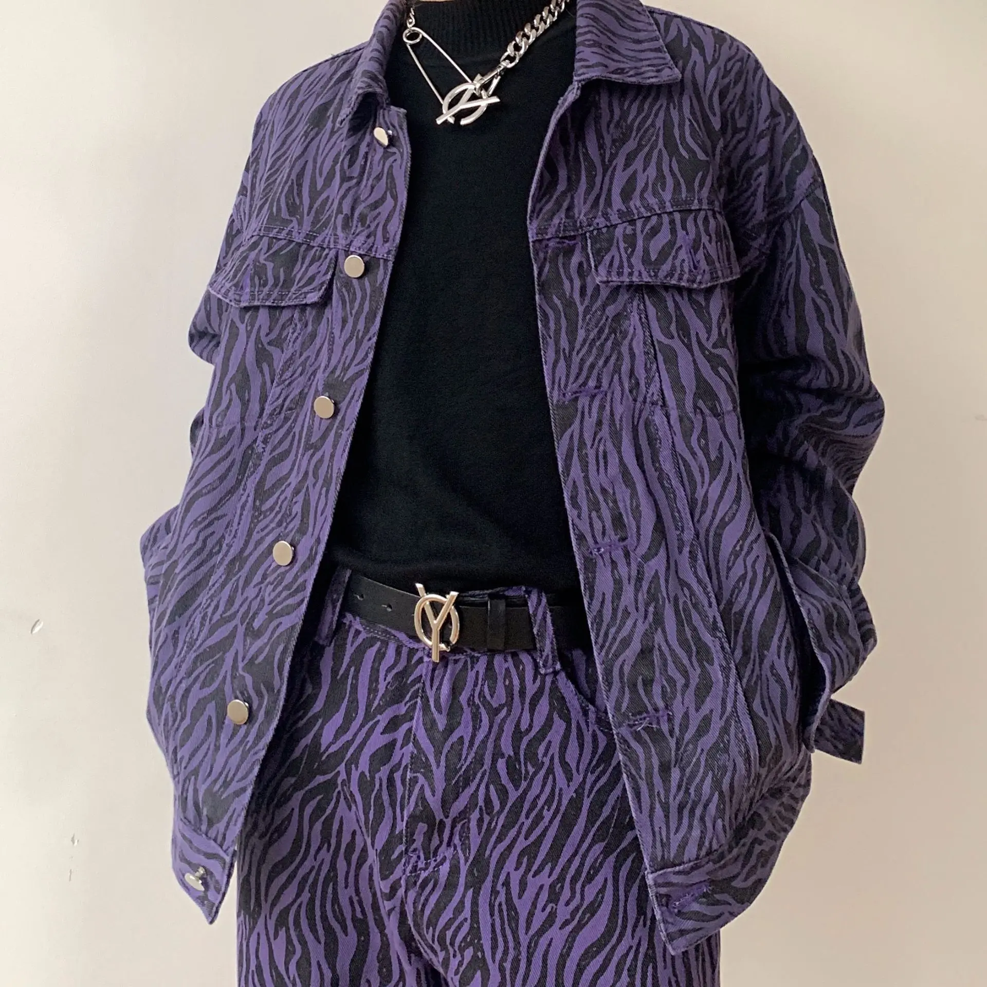 

Куртка джинсовая мужская, в стиле хип-хоп, демисезонная