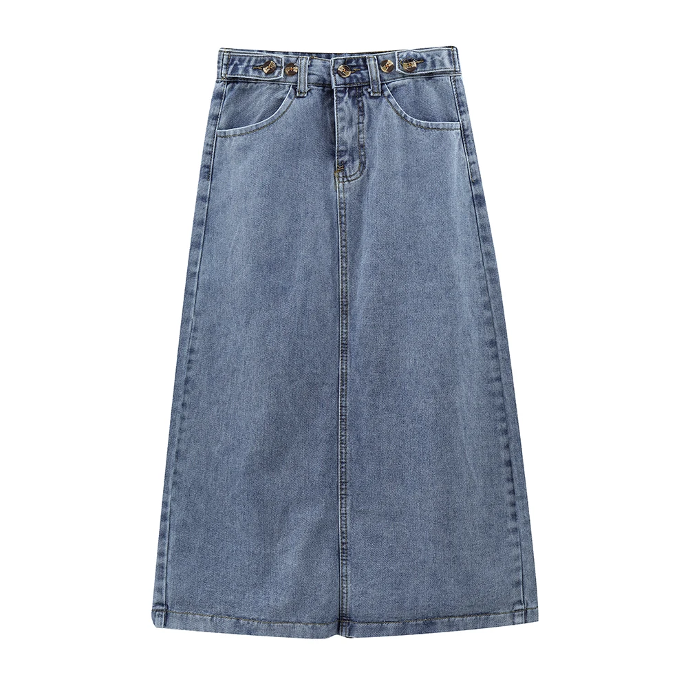 Back Slim Split Skirt