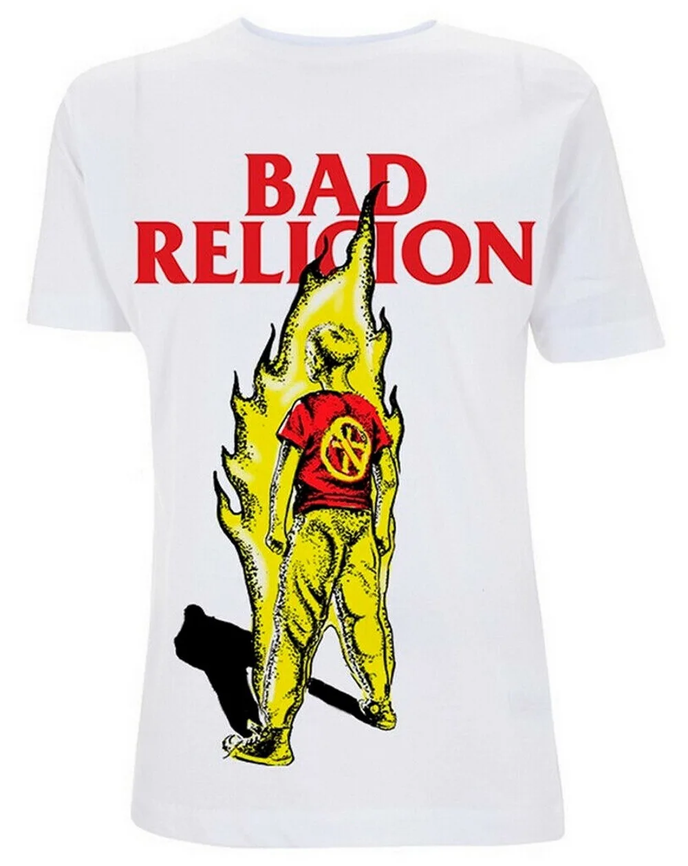 Футболка Bad Religion 'Young Burn '(белая) футболка большого размера 100% хлопок 7 цветов |