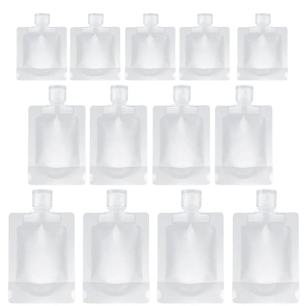 

30pcs Clear 30/50/100ml Reusable Leakproof Refillable Pouches Cosmetic Containers Shampoo Lotion Liquid Dispenser Packaging