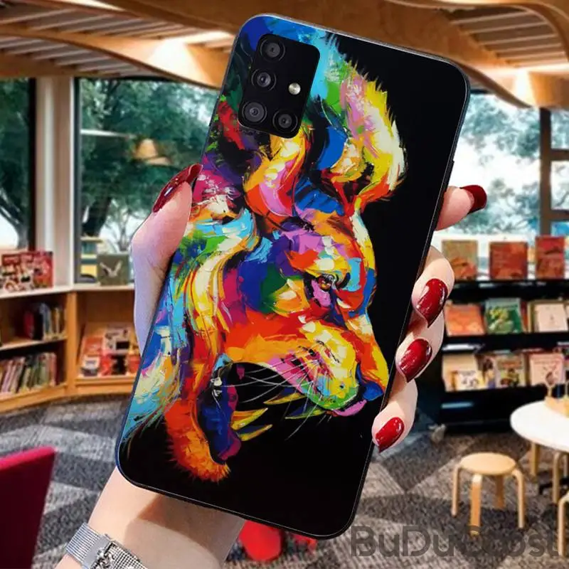 

CUCI Color Lion Tiger Animal Phone Case For For Samsung Galaxy A10 A20 A30 A40 A50 70 A10S 20S A2 Core C8 A30S A50S A31