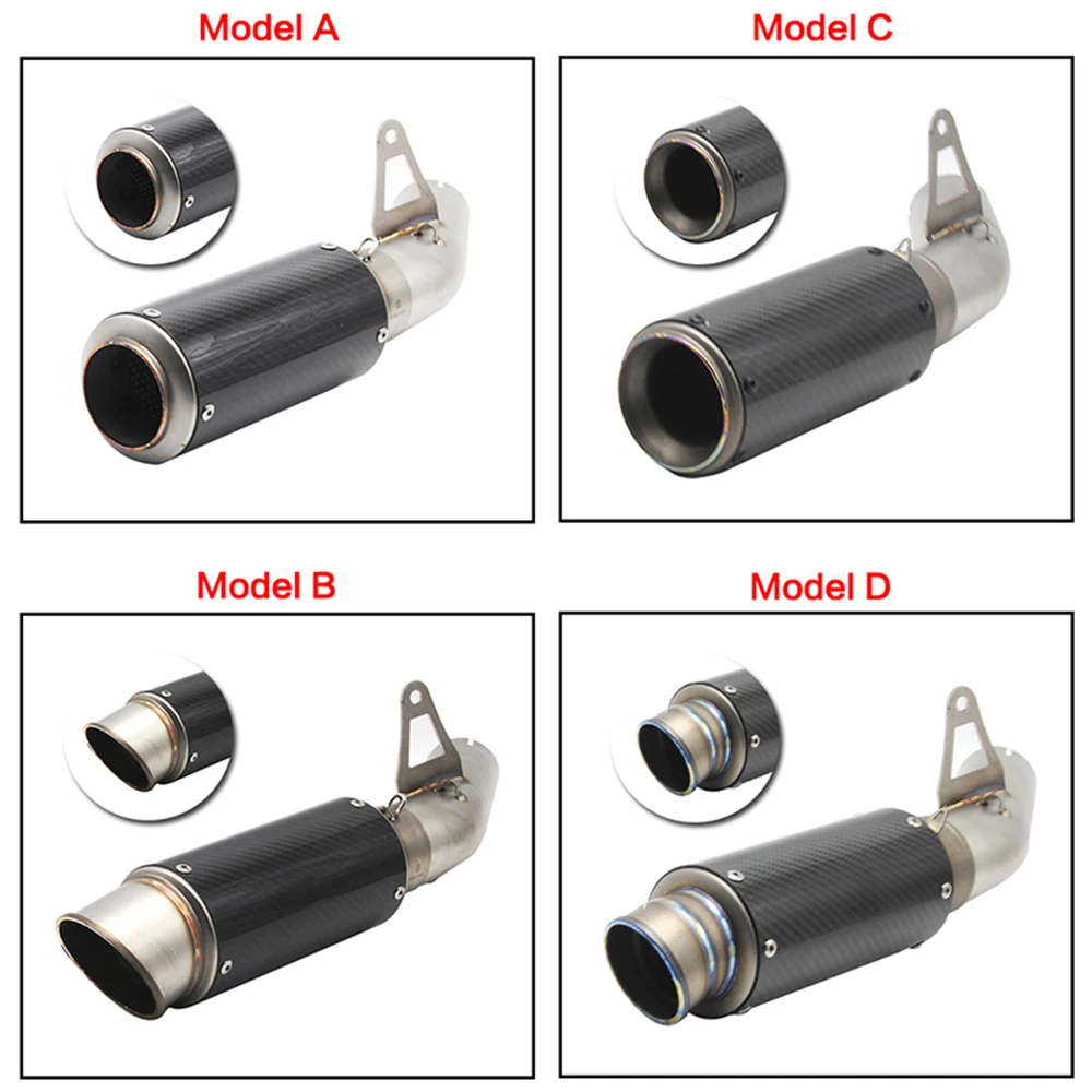 

ALconstar-Racing Motorcycle Muffler Exhaust 61mm Middle Pipe S1000RR 2010-2014 With Exhaust Stainless Titanium Muffler Pipe